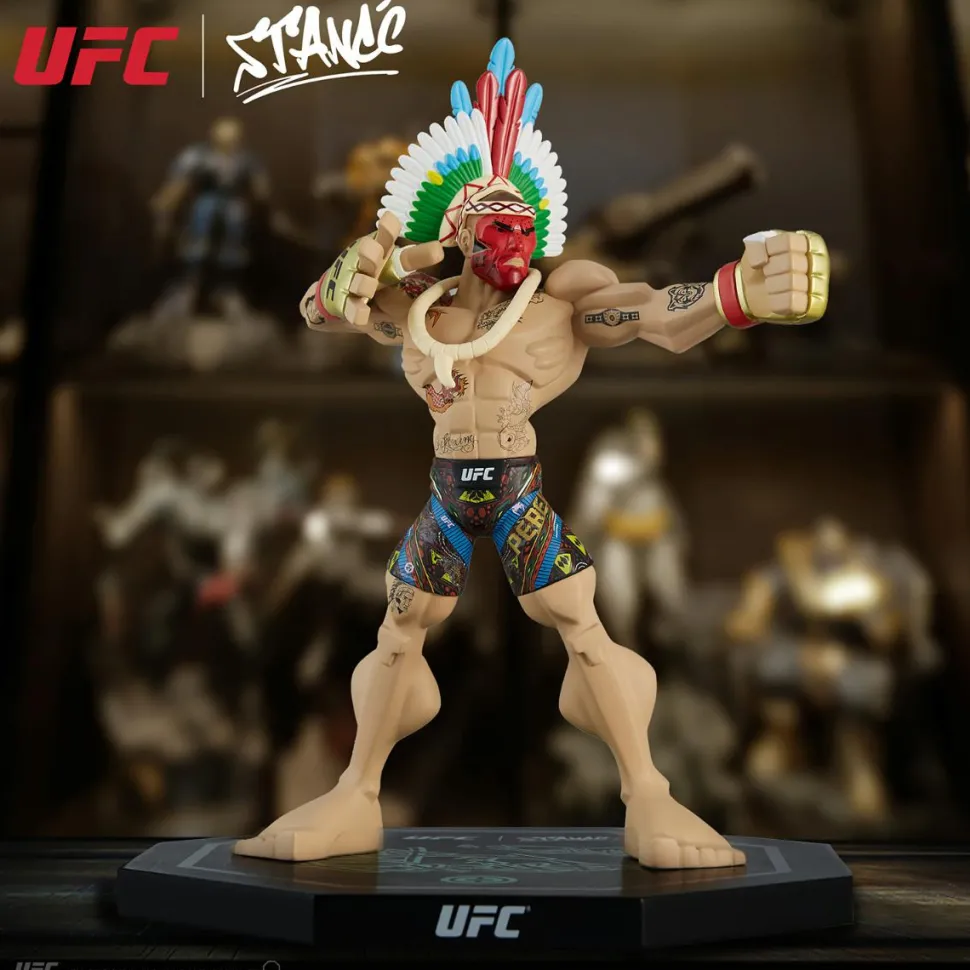 UFC - Alex Pereira Bow & Arrow Tribal Pose with Headdress Limited Edition 11" Vinyl Figure by Tracy Tubera