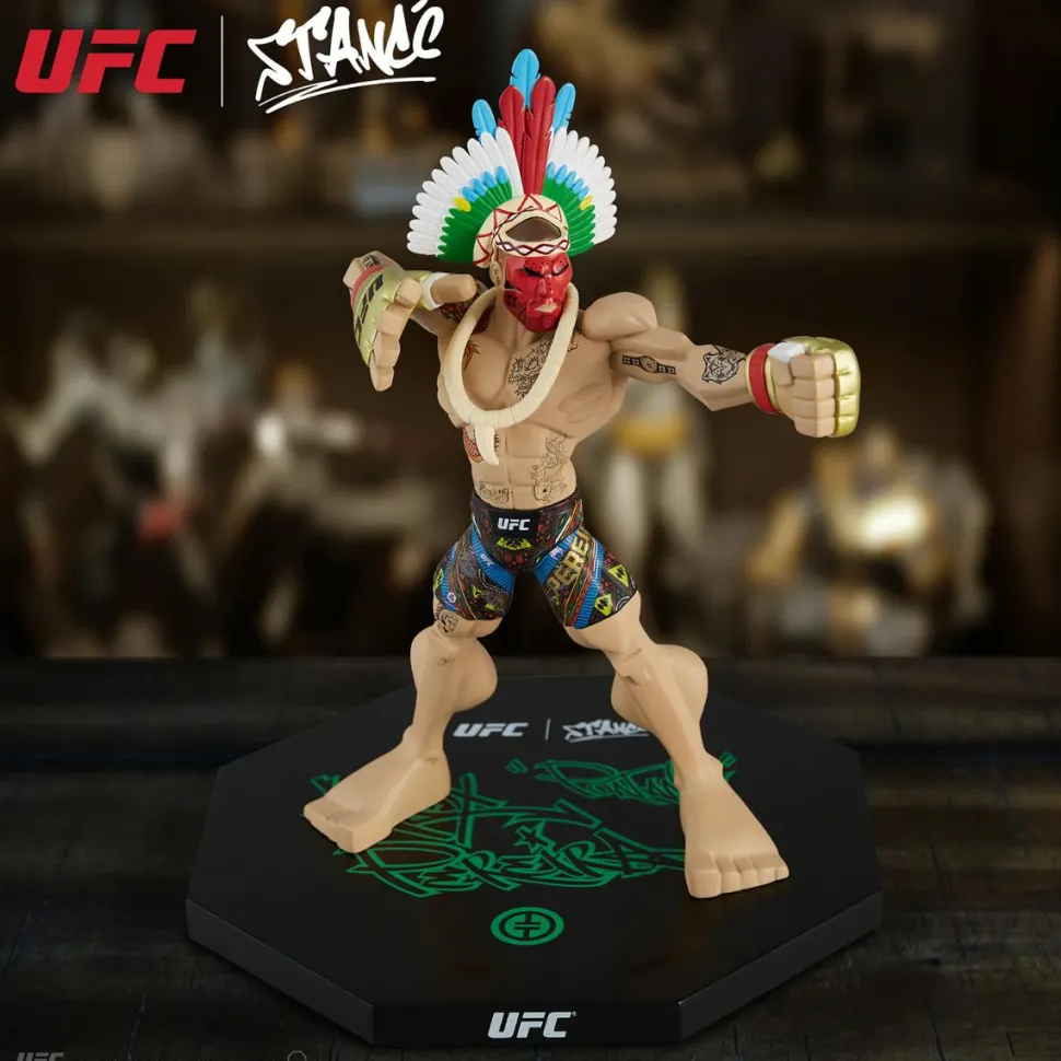 UFC - Alex Pereira Bow & Arrow Tribal Pose with Headdress Limited Edition 11" Vinyl Figure by Tracy Tubera