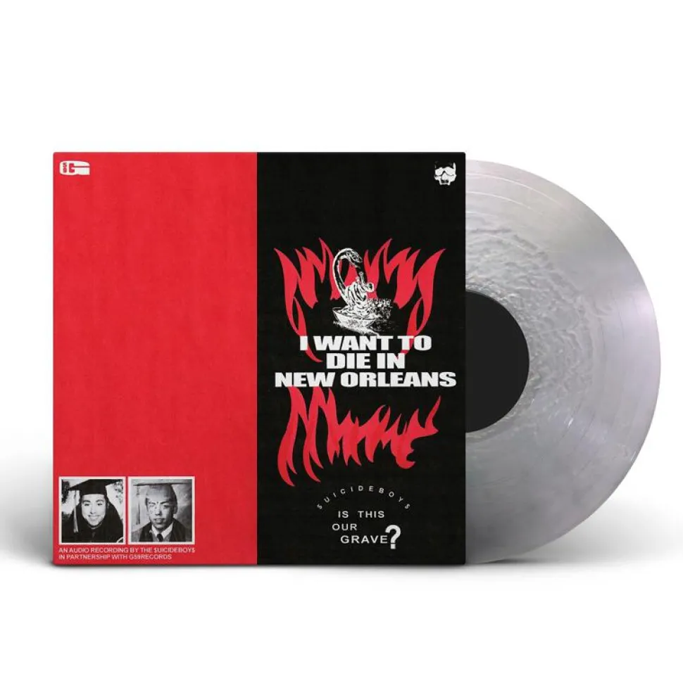 $uicideboy$ - I Want To Die In New Orleans LP Vinyl Record (Silver Coloured Vinyl)