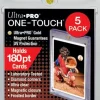 Ultra Pro - Clear 180pt Magnetic UV One-Touch Card Holder 5-Pack