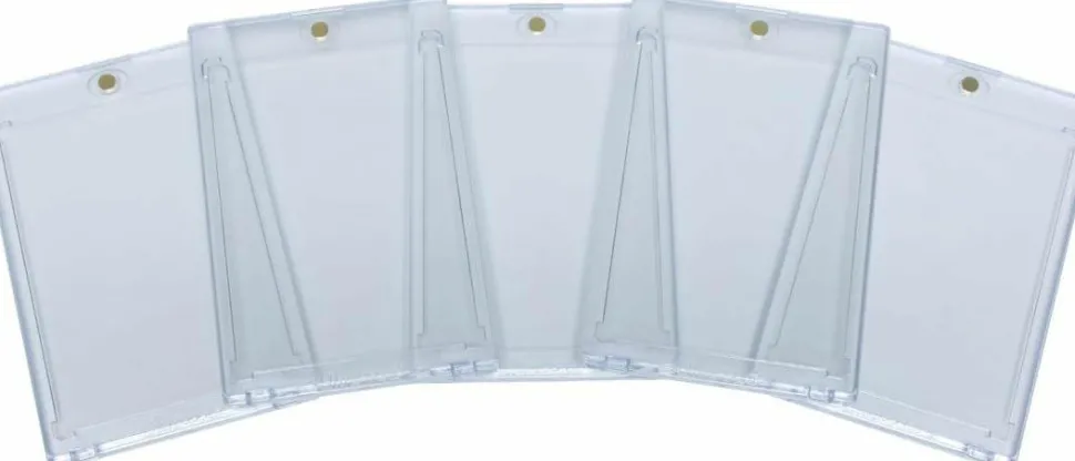 Ultra Pro - Clear 35pt Magnetic UV One-Touch Card Holder 5-Pack