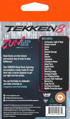 UniVersus - Card Game Tekken 8 Jun Kazama Clash Deck