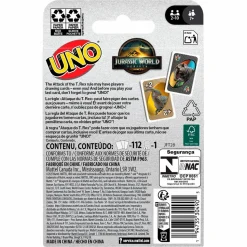 Uno - Jurassic World Rebirth Edition Card Game
