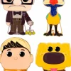 Up - Dug, Carl, Russell & Kevin 4” Pop! Enamel Pin Bundle (Set of 4)