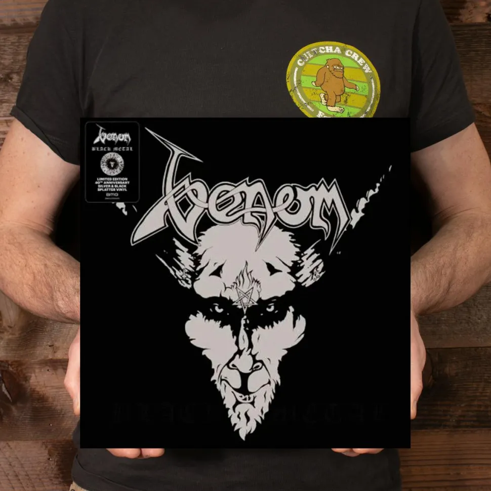 Venom - Black Metal 40th Anniversary LP Vinyl Record (Silver & Black Splatter Vinyl)