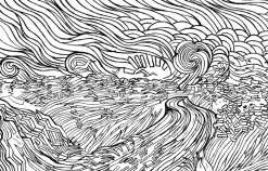 Vincent Van Gogh - Colouring Van Gogh Paperback Book