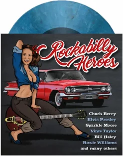 Vinyl Passion - Rockabilly Heroes LP Vinyl Record (2024 Record Store Day Exclusive Cool Blue Coloured Vinyl)