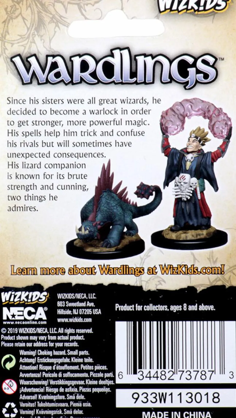Wardlings - Warlock & Lizard Pre-Painted Miniature Figure 2-Pack (Wave 3)