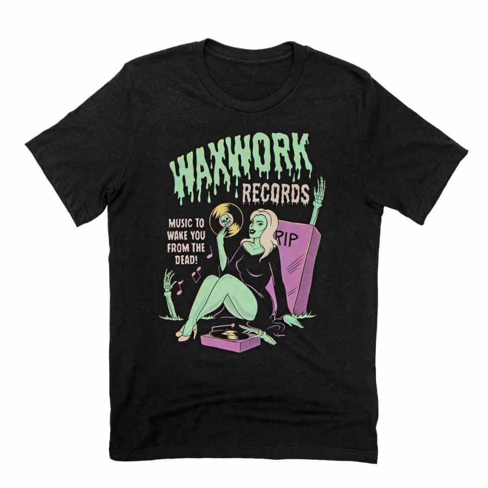 Waxwork Records - Wake The Dead Black Unisex T-Shirt