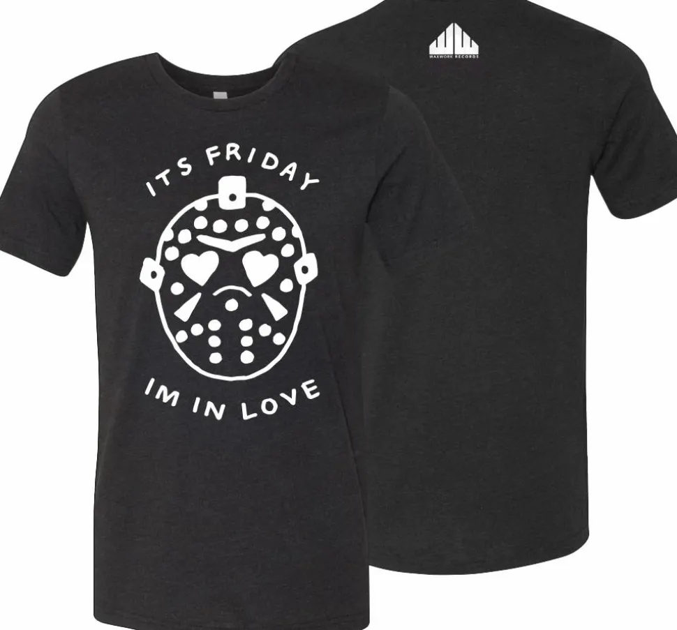 Waxwork Records x Personalhell - It’s Friday I’m In Love Black Unisex T-Shirt