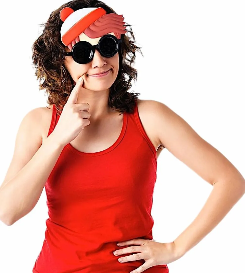 Where’s Waldo? - Wally Sun-Staches Sunglasses (One Size)
