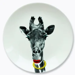 Wild Dining - Gina Giraffe Large Ceramic Dinner Plate