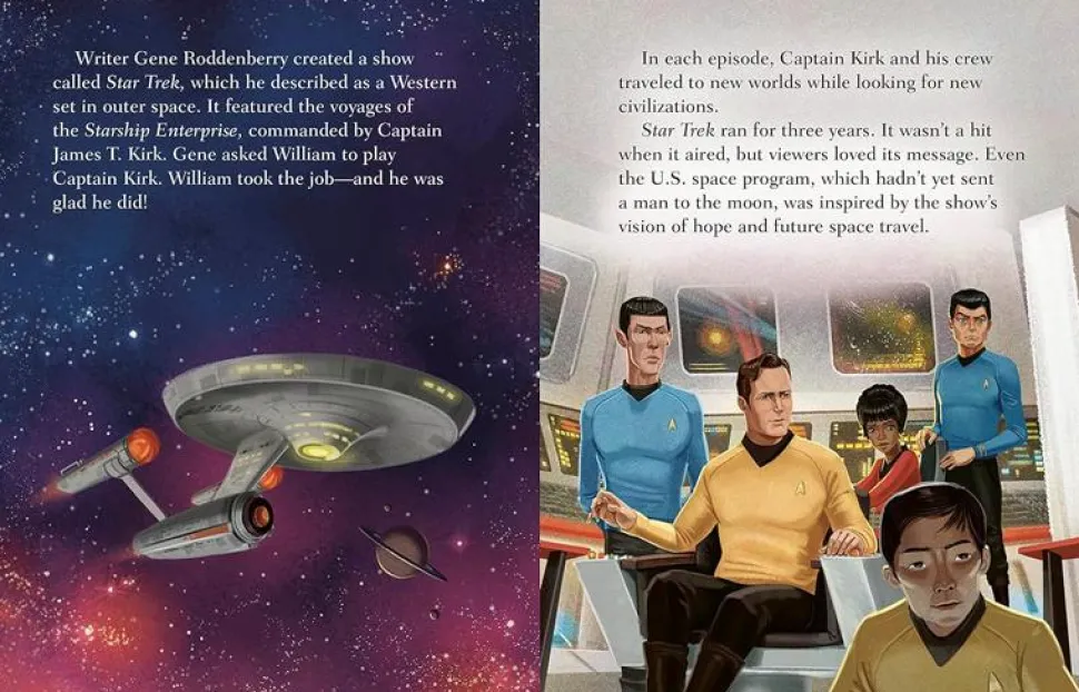 William Shatner - A Little Golden Book Biography Hardcover Book