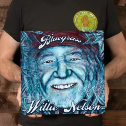 Willie Nelson - Bluegrass LP Vinyl Record (Electric Blue Coloured Vinyl)