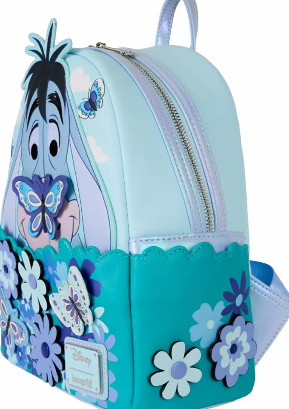 Winnie the Pooh - Floral Eeyore Cosplay 10" Faux Leather Mini Backpack