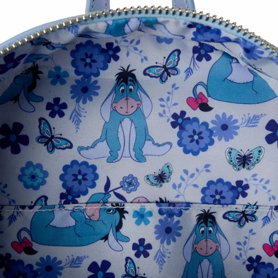 Winnie the Pooh - Floral Eeyore Cosplay 10" Faux Leather Mini Backpack
