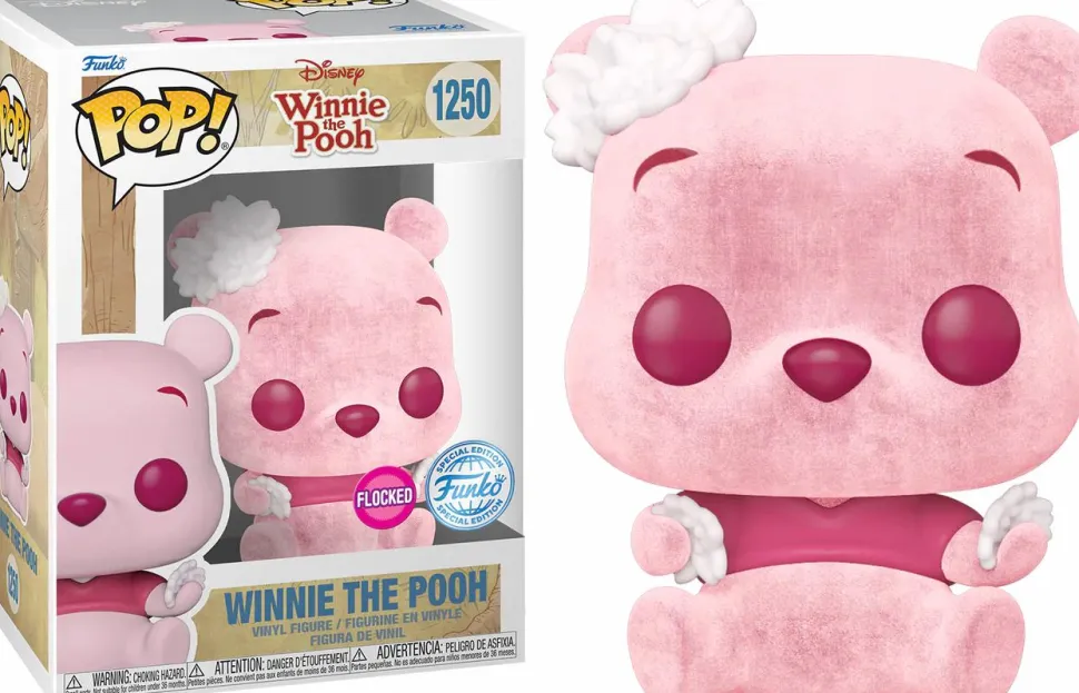 Winnie the Pooh - Winnie the Pooh Cherry Blossom Flocked Pop! Vinyl Figure