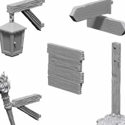 WizKids - Signs & Lights Deep Cuts Unpainted Miniature Figure Accessory Pack