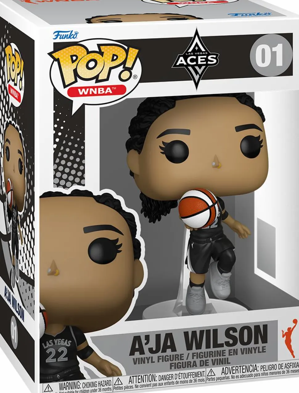 WNBA Basketball - A'ja Wilson (Las Vegas Aces) Pop! Vinyl Figure