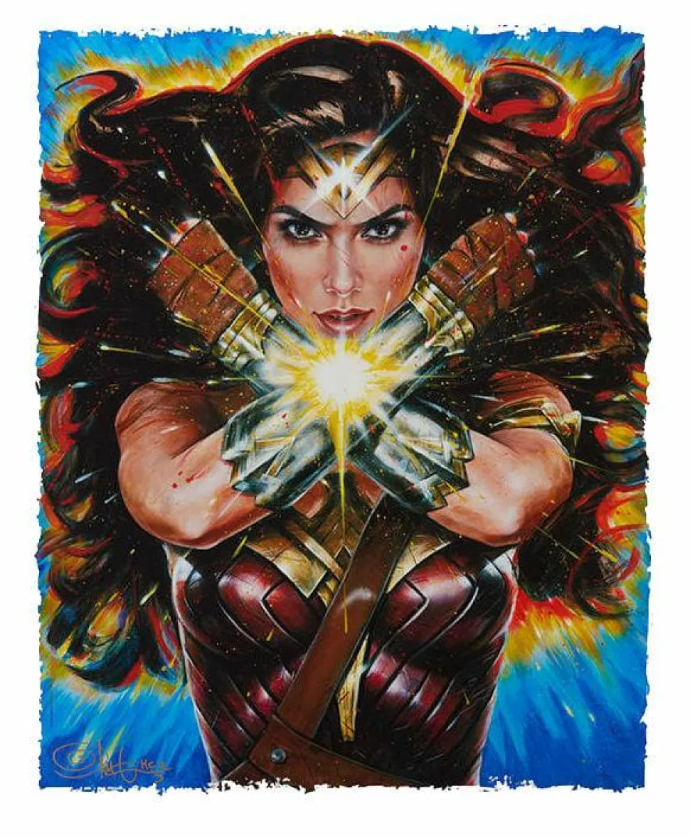 Wonder Woman (2017) - Wonder Woman: Hell Hath No Fury Premium Art Print by Olivia De Berardinis