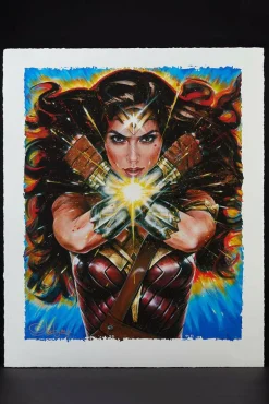 Wonder Woman (2017) - Wonder Woman: Hell Hath No Fury Premium Art Print by Olivia De Berardinis