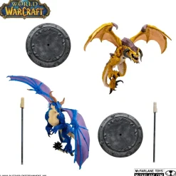 World of Warcraft - Bronze Proto-Drake & Blue Highland Drake 1/12 Scale Posed Figure 2-Pack