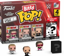 WWE - Bret “Hit Man” Hart, Shawn Michaels, “Mean” Gene Okerlund & Mystery Bitty Series 01 Pop! Vinyl Figure 4-Pack