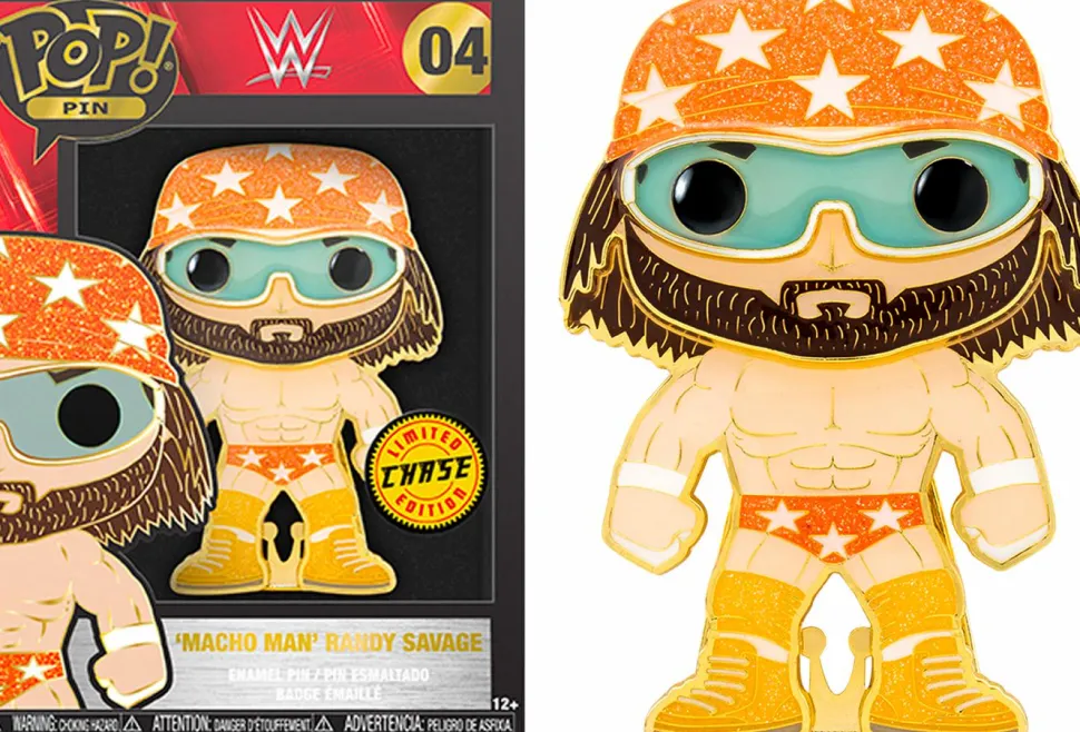 WWE - Legends House 4" Pop! Enamel Pin Bundle (Set of 4)