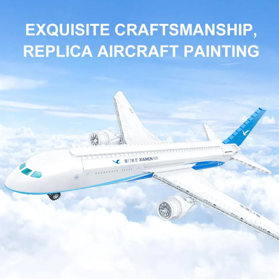 XiamenAir - Boeing 787-9 Dreamliner Building Block Construction Set (745 Pieces)
