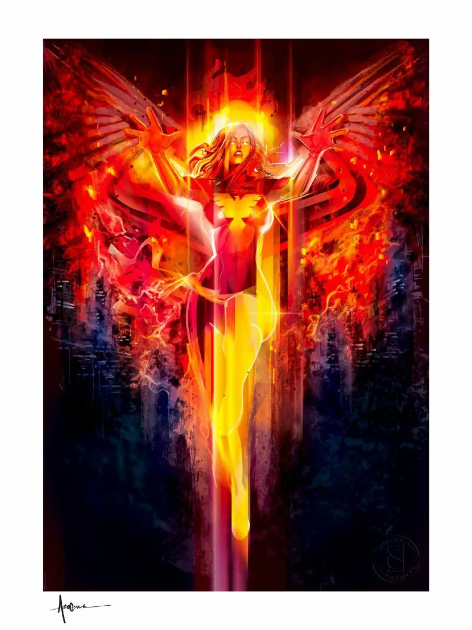 X-Men - Dark Phoenix Fine Art Print by Orlando Arocena
