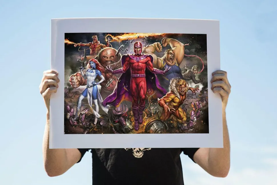 X-Men - Magneto & the Brotherhood of Mutants Premium Art Print by Ian MacDonald (RS)