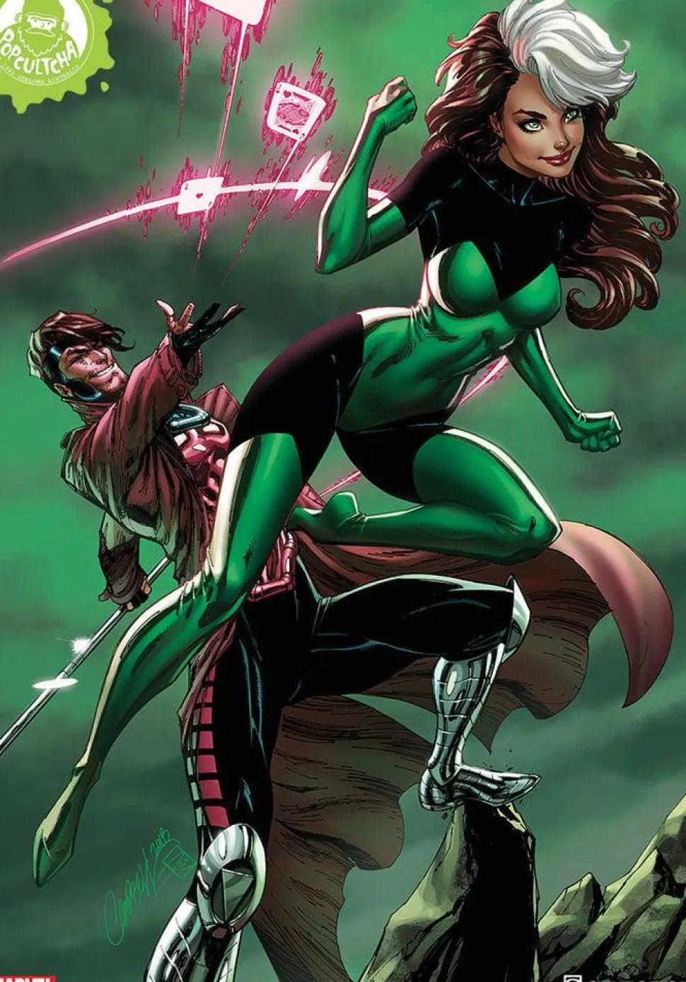 X-Men - Uncanny X-Men: Rogue & Gambit Fine Art Print by J. Scott Campbell & Sabine Rich