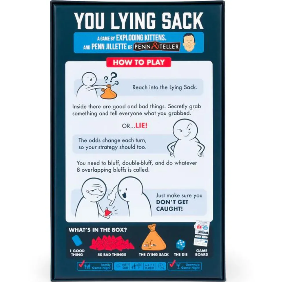 You Lying Sack - A Party Game by Exploding Kittens Board Game