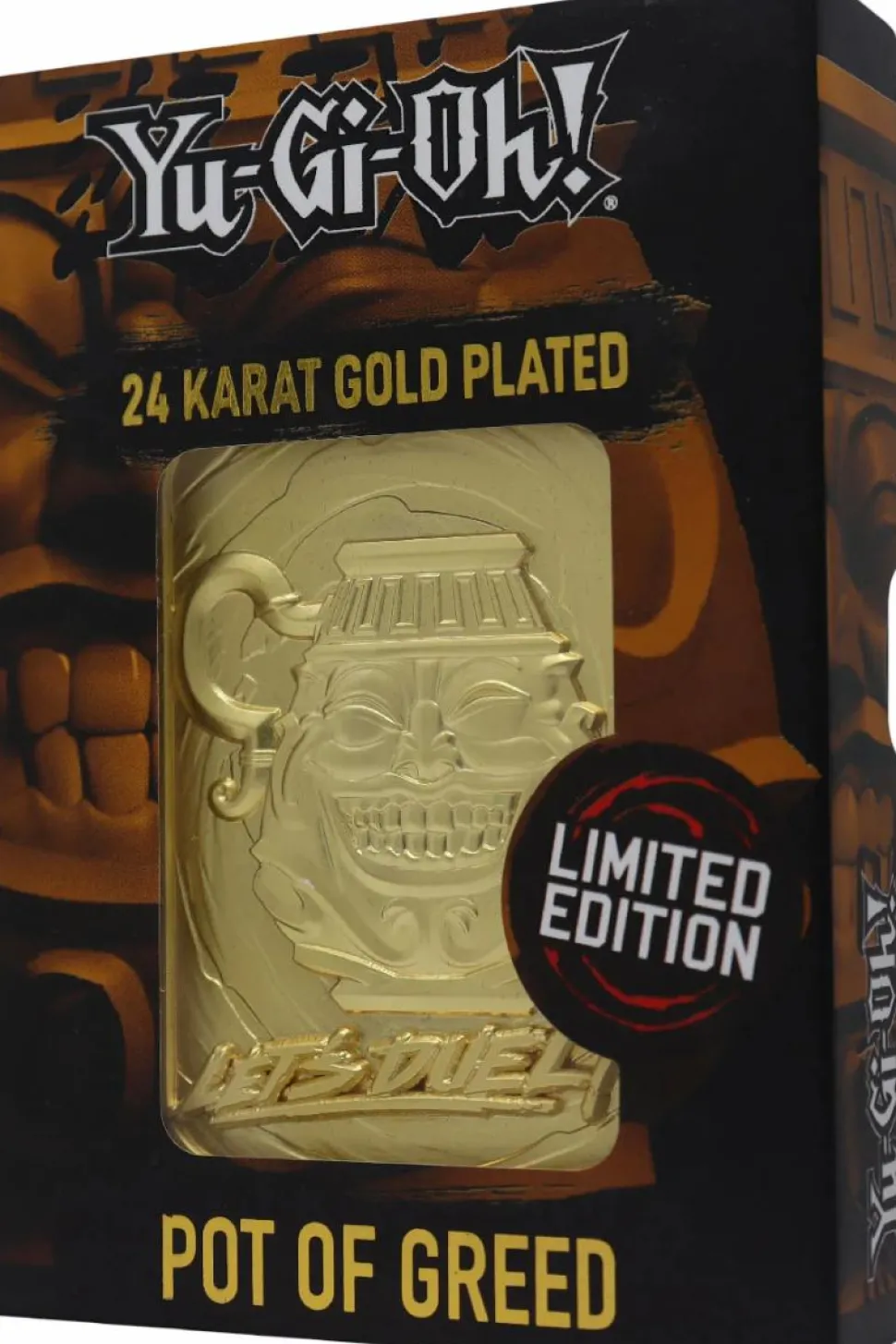 Yu-Gi-Oh! - Pot of Greed 24K Gold Plated Metal Card