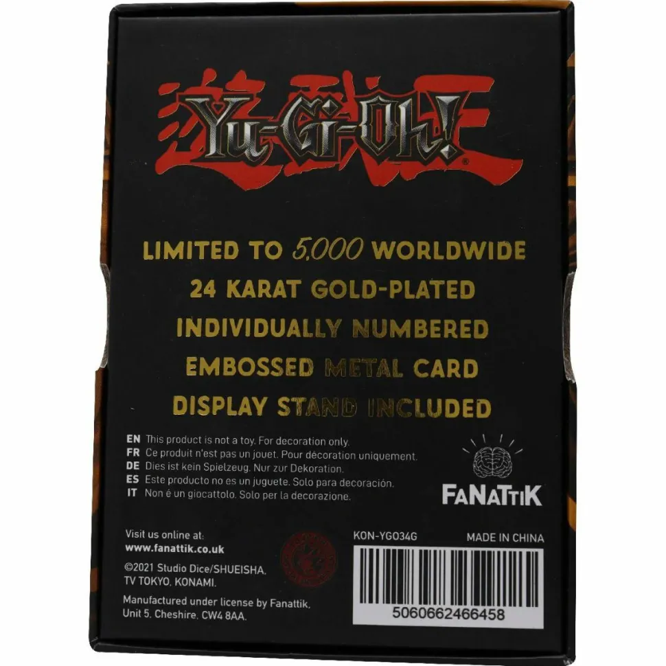 Yu-Gi-Oh! - Pot of Greed 24K Gold Plated Metal Card
