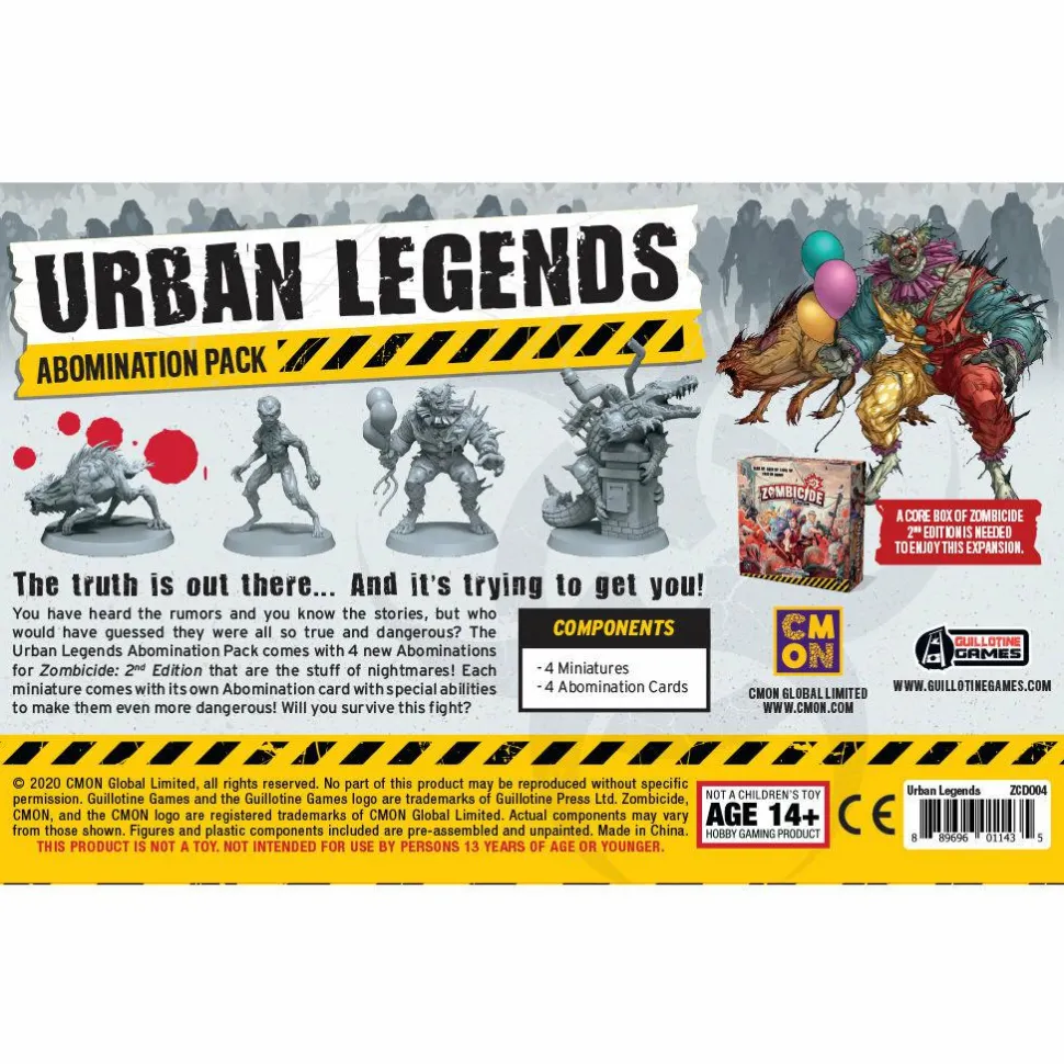 Zombicide: 2nd Edition - Urban Legends Abominations Pack Board Game Expansion