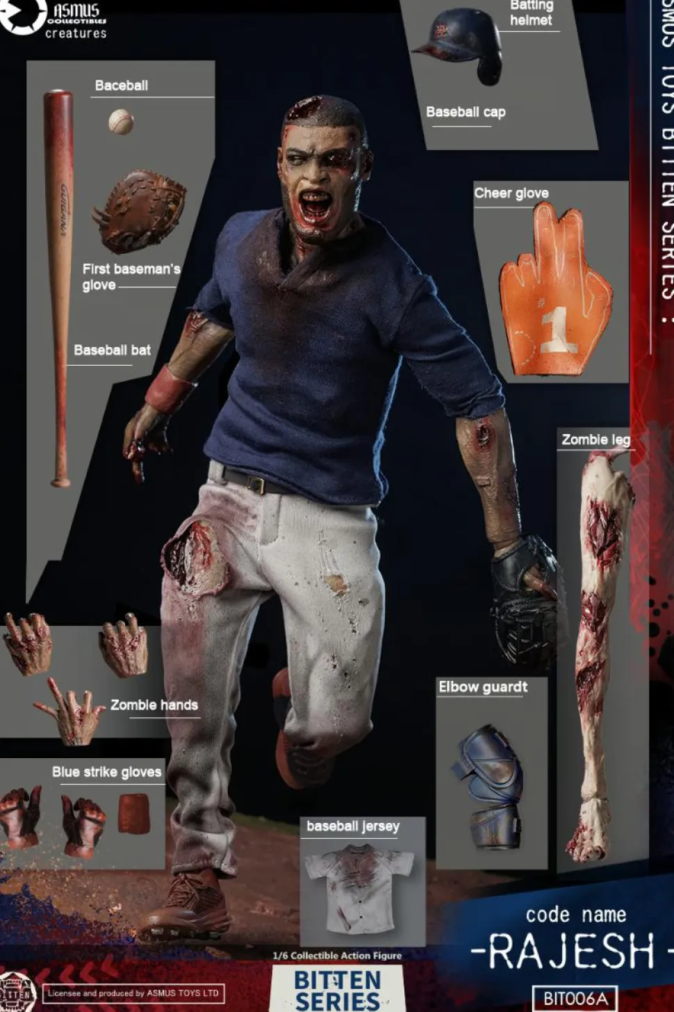 Zombies - Rajesh Bitten Series 1/6th Scale Action Figure
